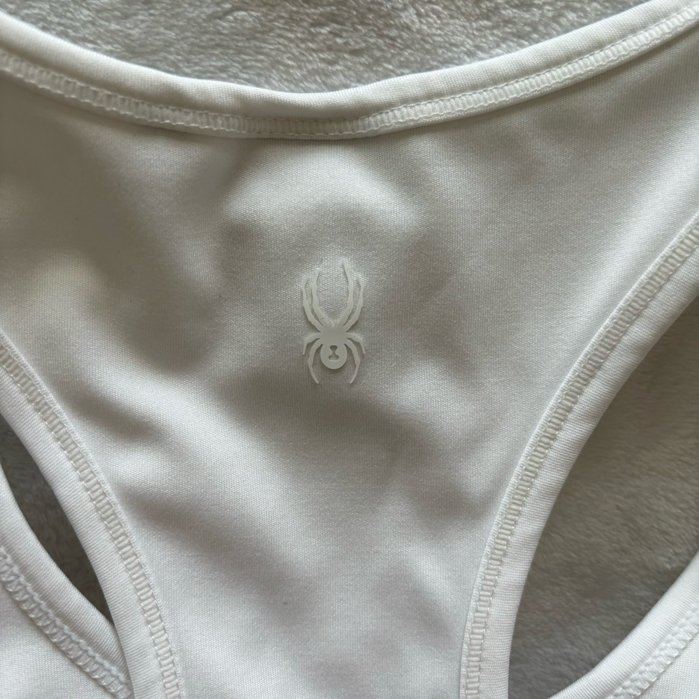 Spyder Active Pullover Racerback White Sports Bra--EUC--XL - Picture 8 of 9